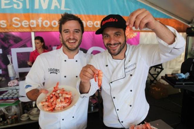 Fisherman's Table Seafood Feast with Josh Catalano and Pete Manifis © Club Marine Mandurah Boat Show